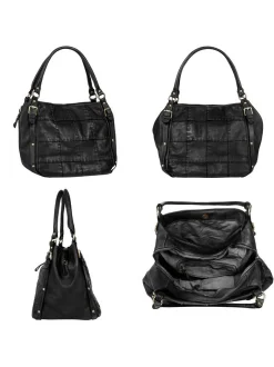 Samantha Look Damen Shopper in schwarz