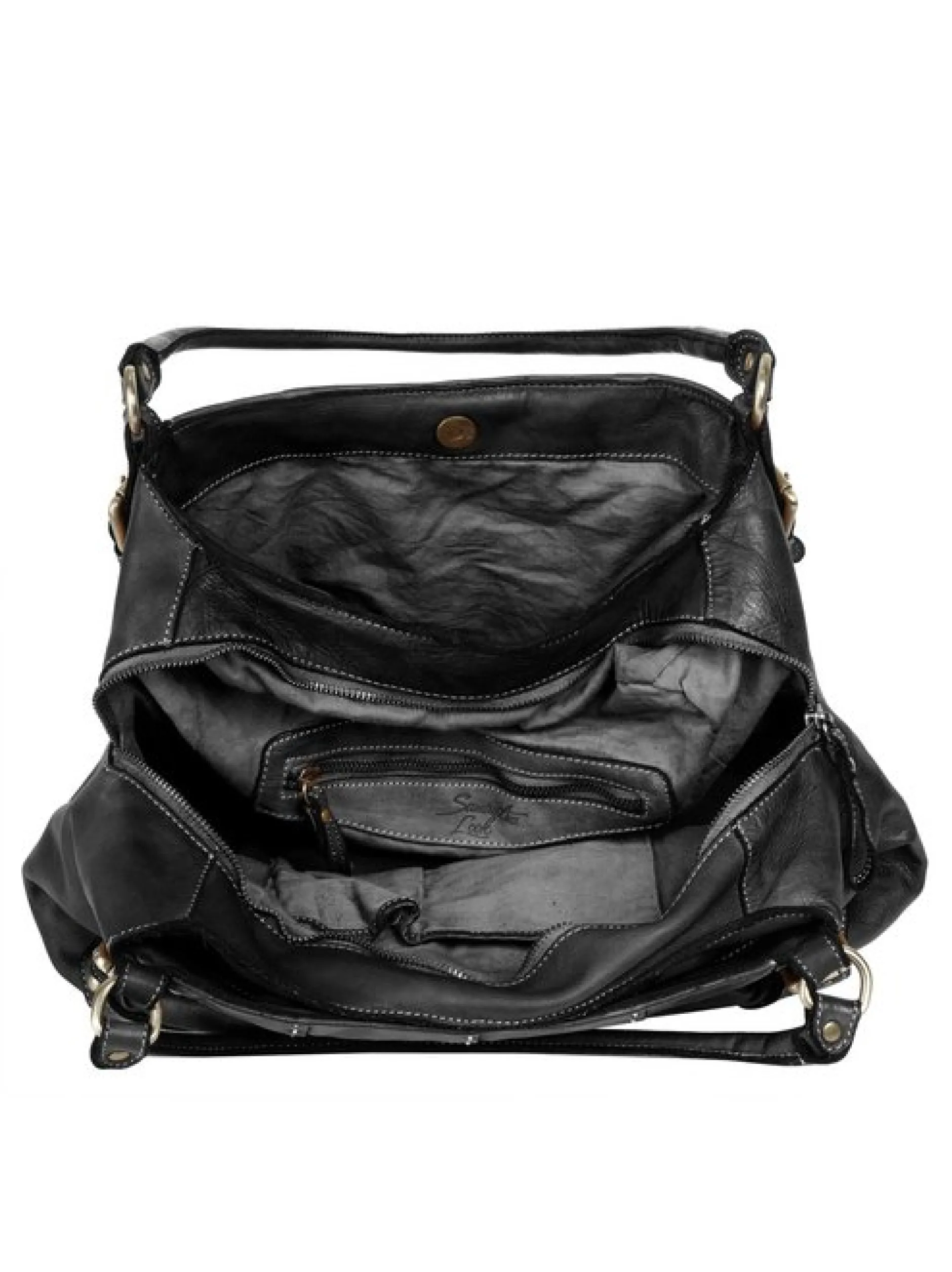 Samantha Look Damen Shopper in schwarz