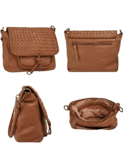 Samantha Look Damen Umhängetasche in cognac