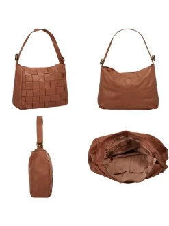 Samantha Look Damen Umhängetasche in cognac