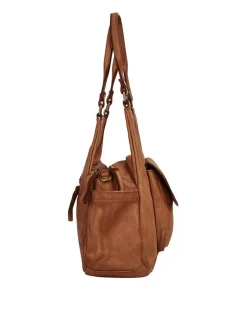 Samantha Look Damen Umhängetasche in cognac