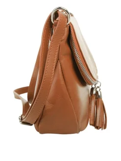 Samantha Look Damen Umhängetasche in cognac