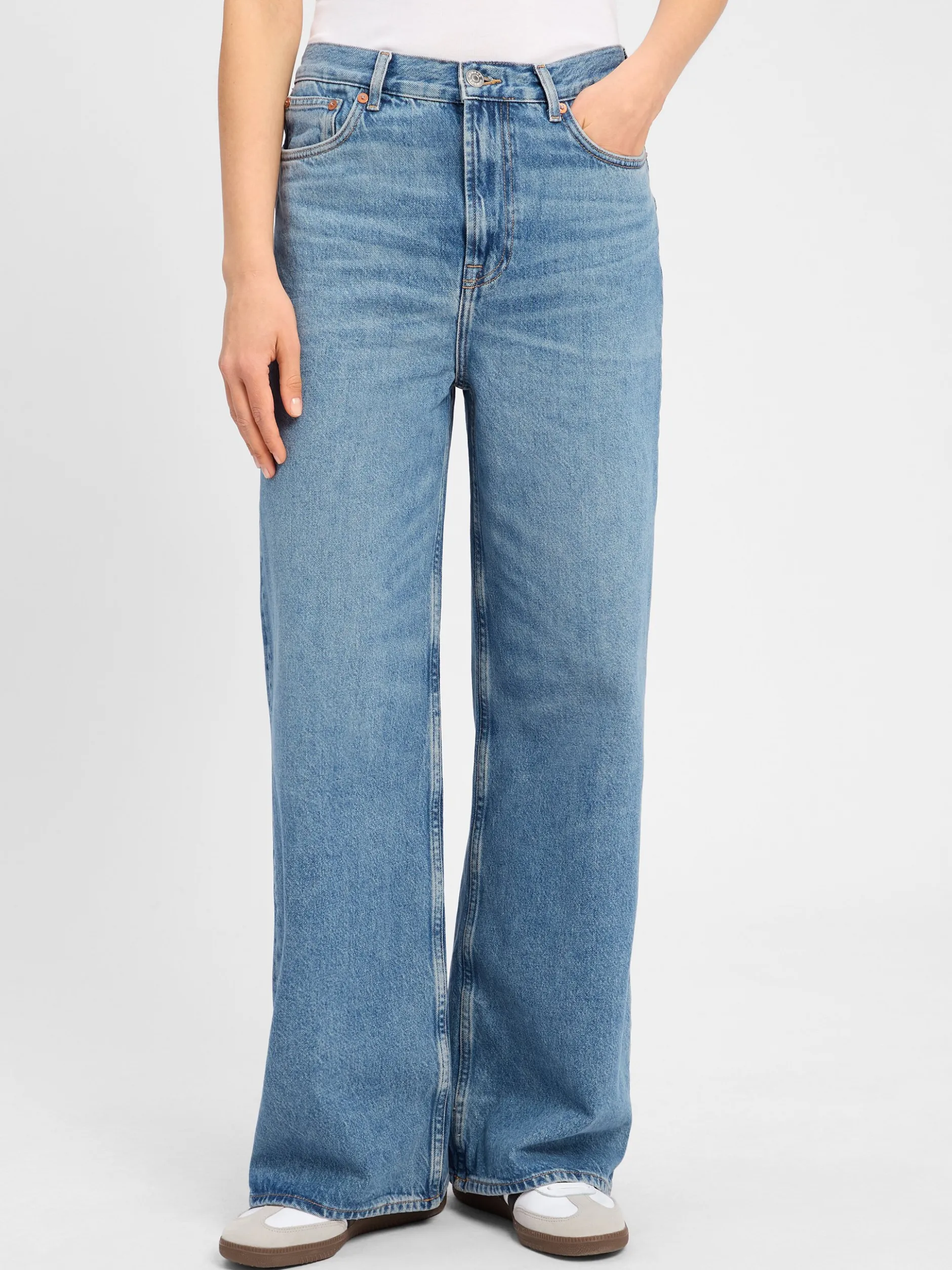 Samsøe Samsøe Damen Jeans - Rebecca in medium stone