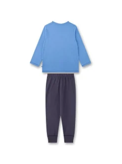 Sanetta Jungen Pyjama in blau