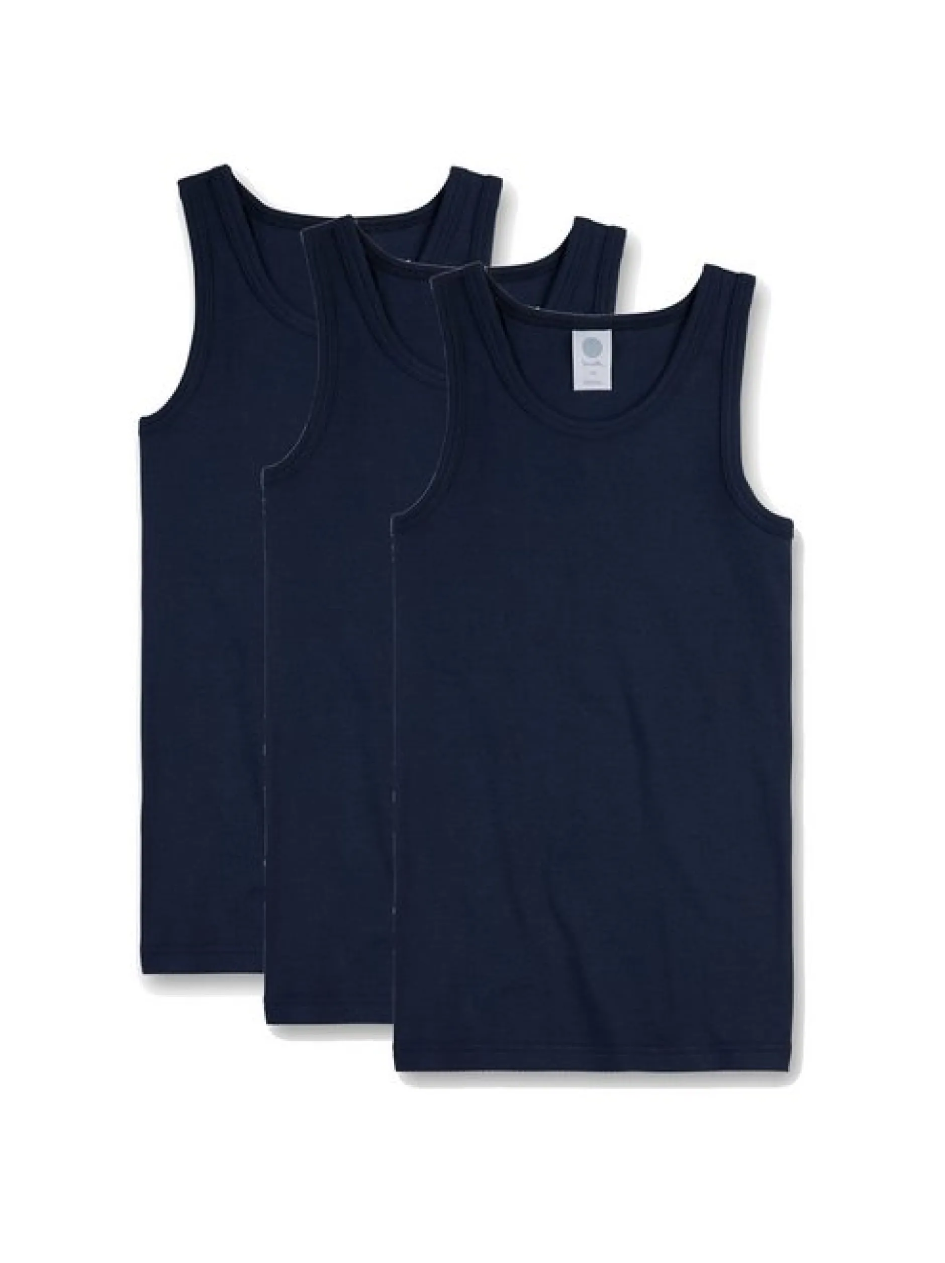 Sanetta Jungen Unterhemd 3er Pack in blau