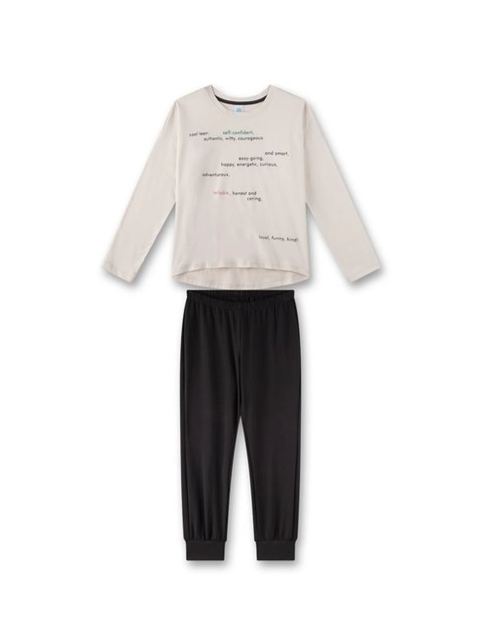 Sanetta Mädchen Pyjama in beige