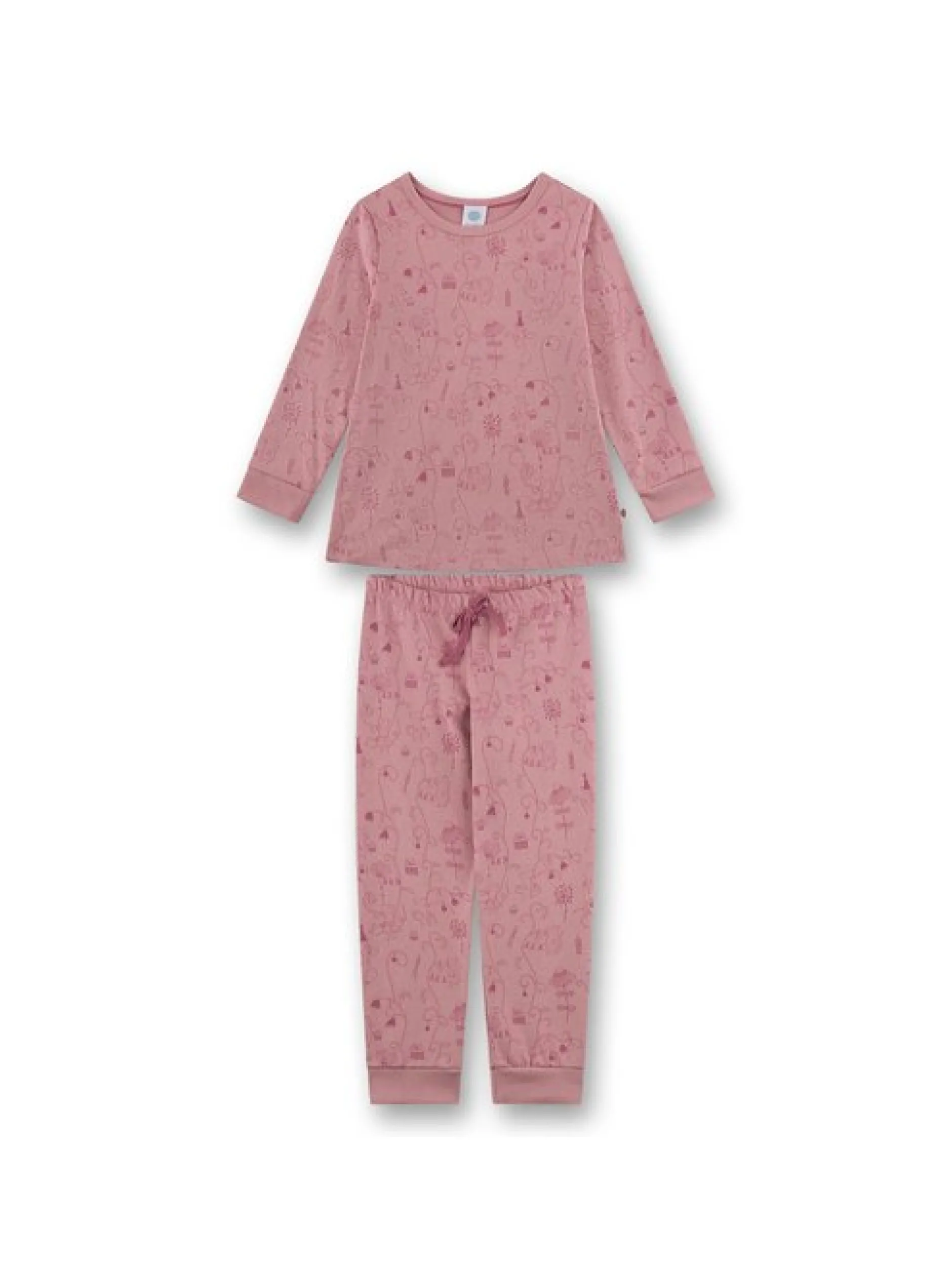 Sanetta Mädchen Pyjama in rosa