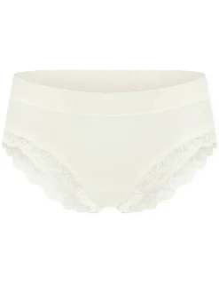 Schiesser Damen Brasilslip - Unique Cotton in weiß