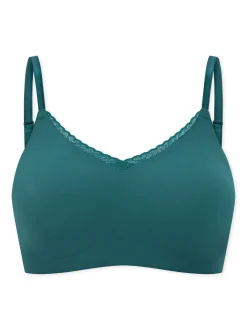 Schiesser Damen Bustier - Invisible Soft Lace in grün