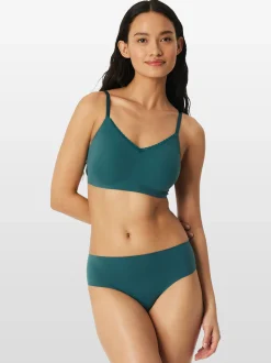Schiesser Damen Bustier - Invisible Soft Lace in grün