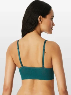 Schiesser Damen Bustier - Invisible Soft Lace in grün