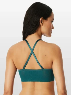 Schiesser Damen Bustier - Invisible Soft Lace in grün