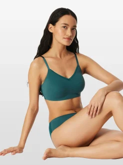 Schiesser Damen Bustier - Invisible Soft Lace in grün