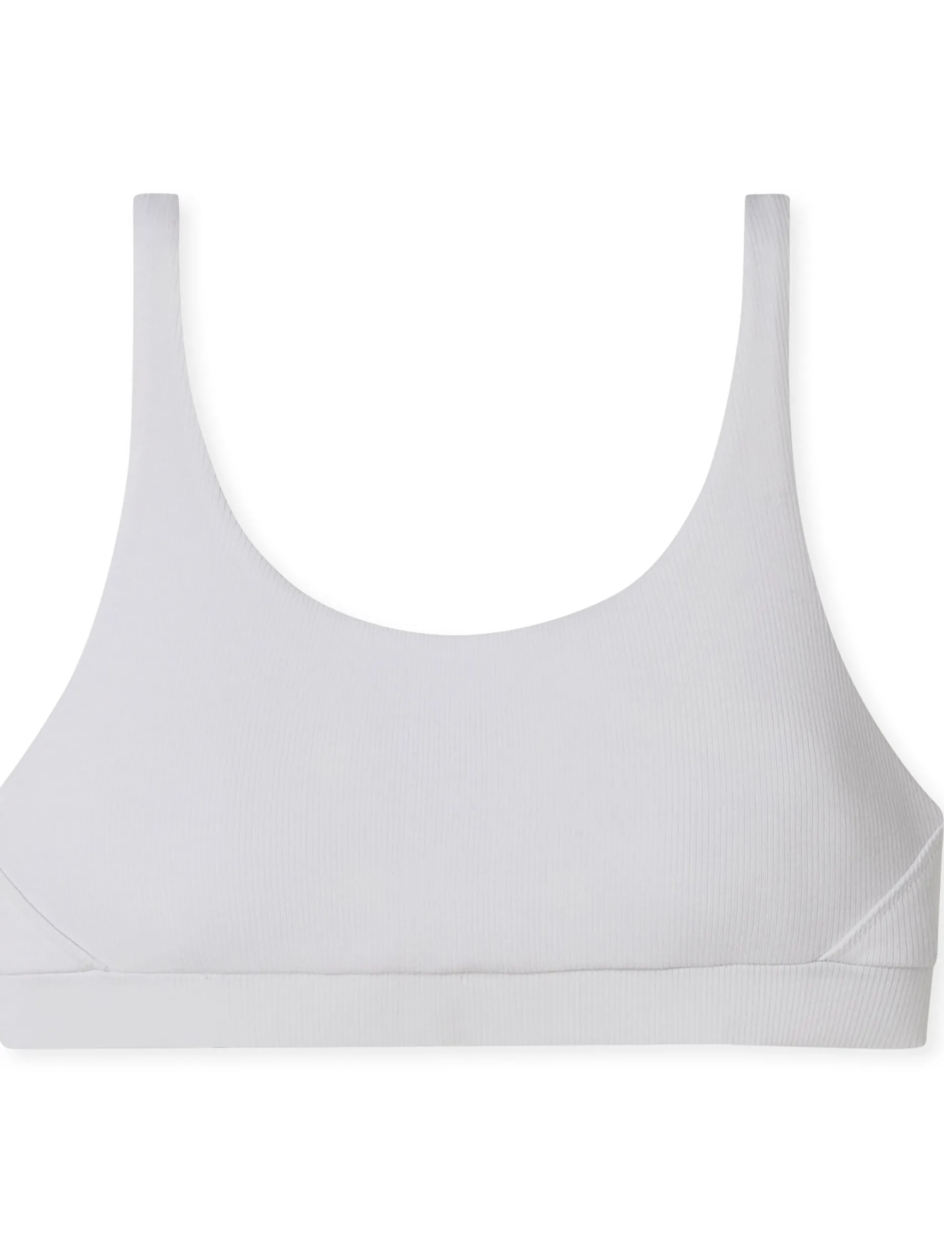 Schiesser Damen Bustier - Pure Rib in weiß