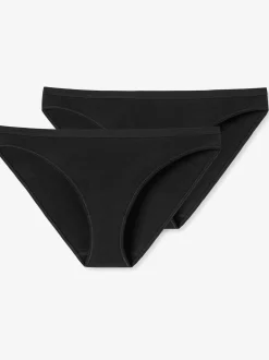 Schiesser Damen 2er-Pack Slips - 95/5 in schwarz