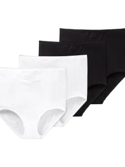 Schiesser Damen Hüftslip - Cotton Essentials in mehrfarbig