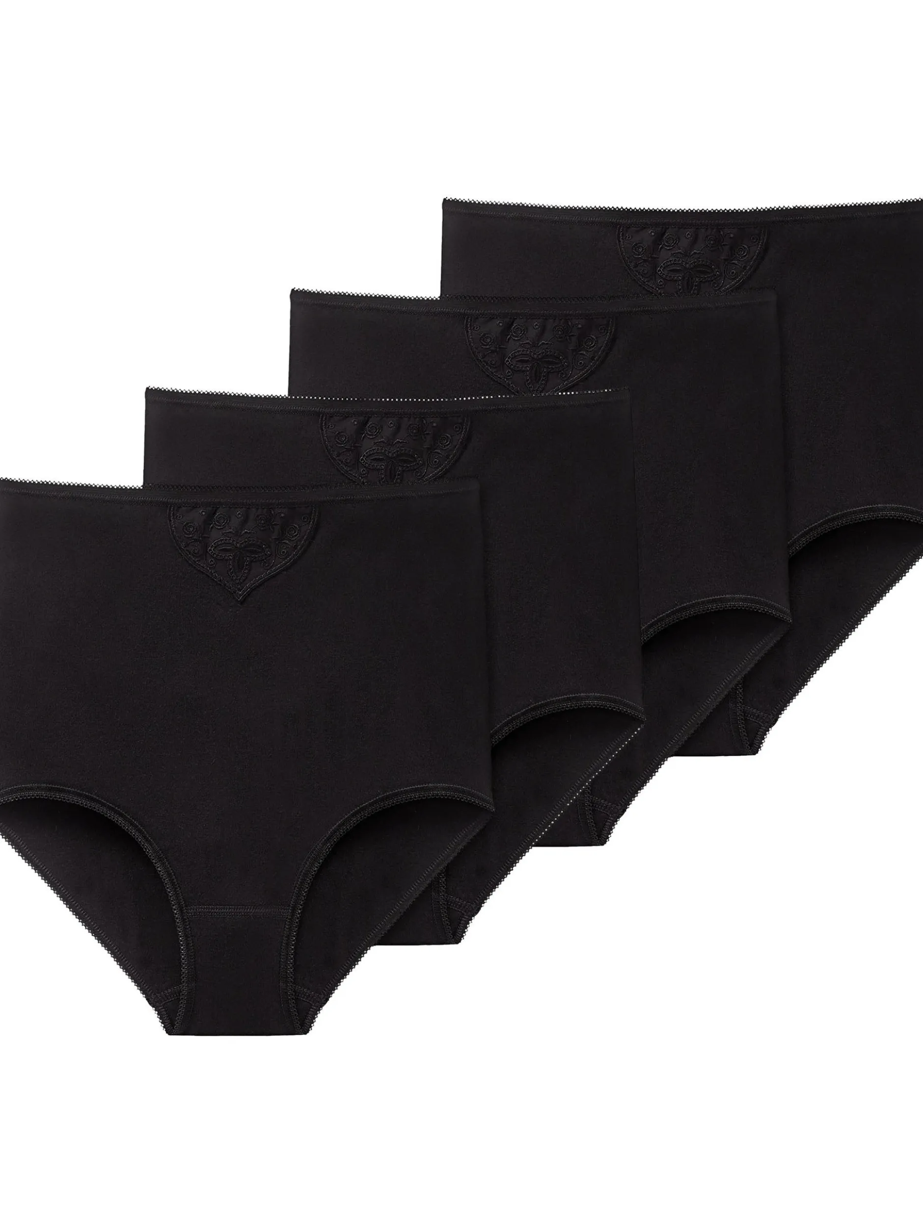 Schiesser Damen Hüftslip - Cotton Essentials in schwarz