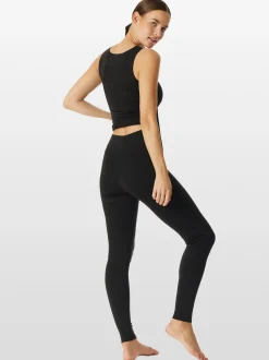 Schiesser Damen Leggings - Invisible Soft Warming in schwarz
