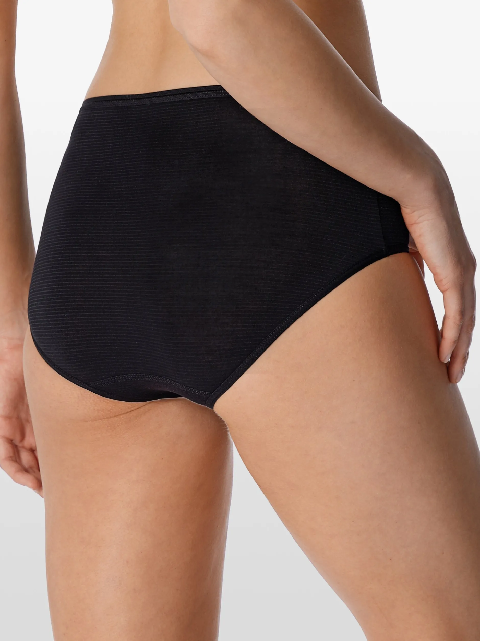 Schiesser Damen Midislip - 2er-Pack Modal Essentials in schwarz