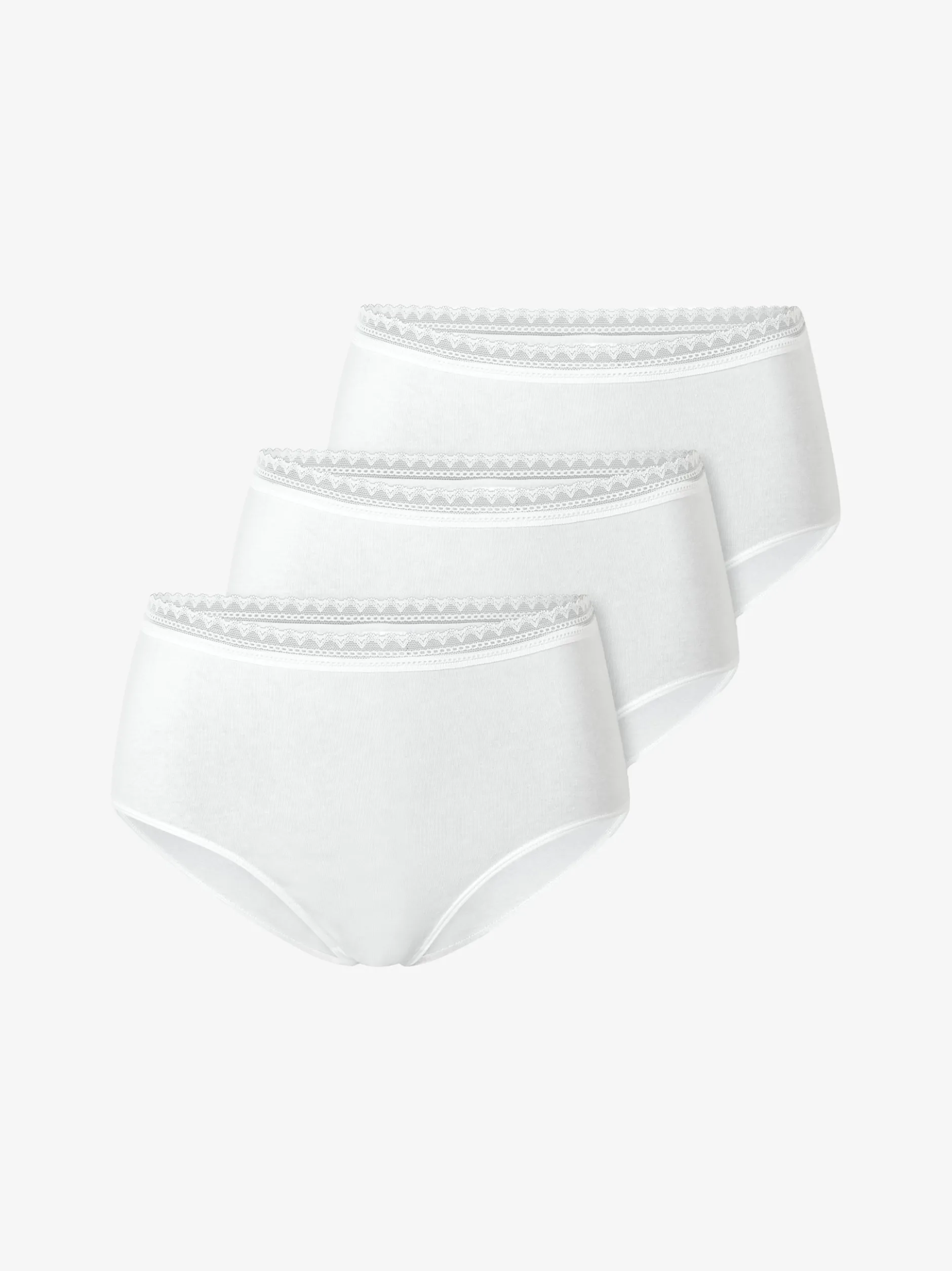 Schiesser Damen Midislip - Modern Multipacks in weiß