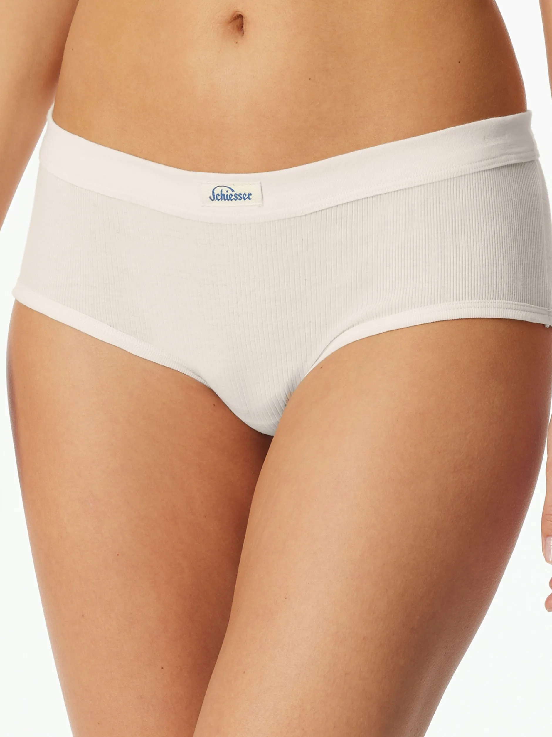 Schiesser Damen Panty - Feinripp - Revival Paula in weiß