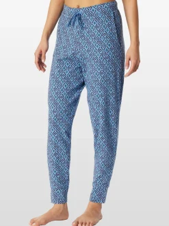 Schiesser Damen Pyjamahose - Mix Relax in hellblau