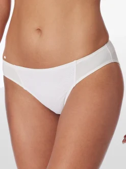 Schiesser Damen Rioslip - Air blickdichte Spitze in weiß