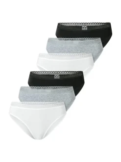 Schiesser Damen Slip 6er Pack in mehrfarbig