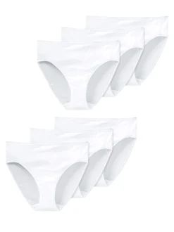 Schiesser Damen Slip - Essentials in weiß