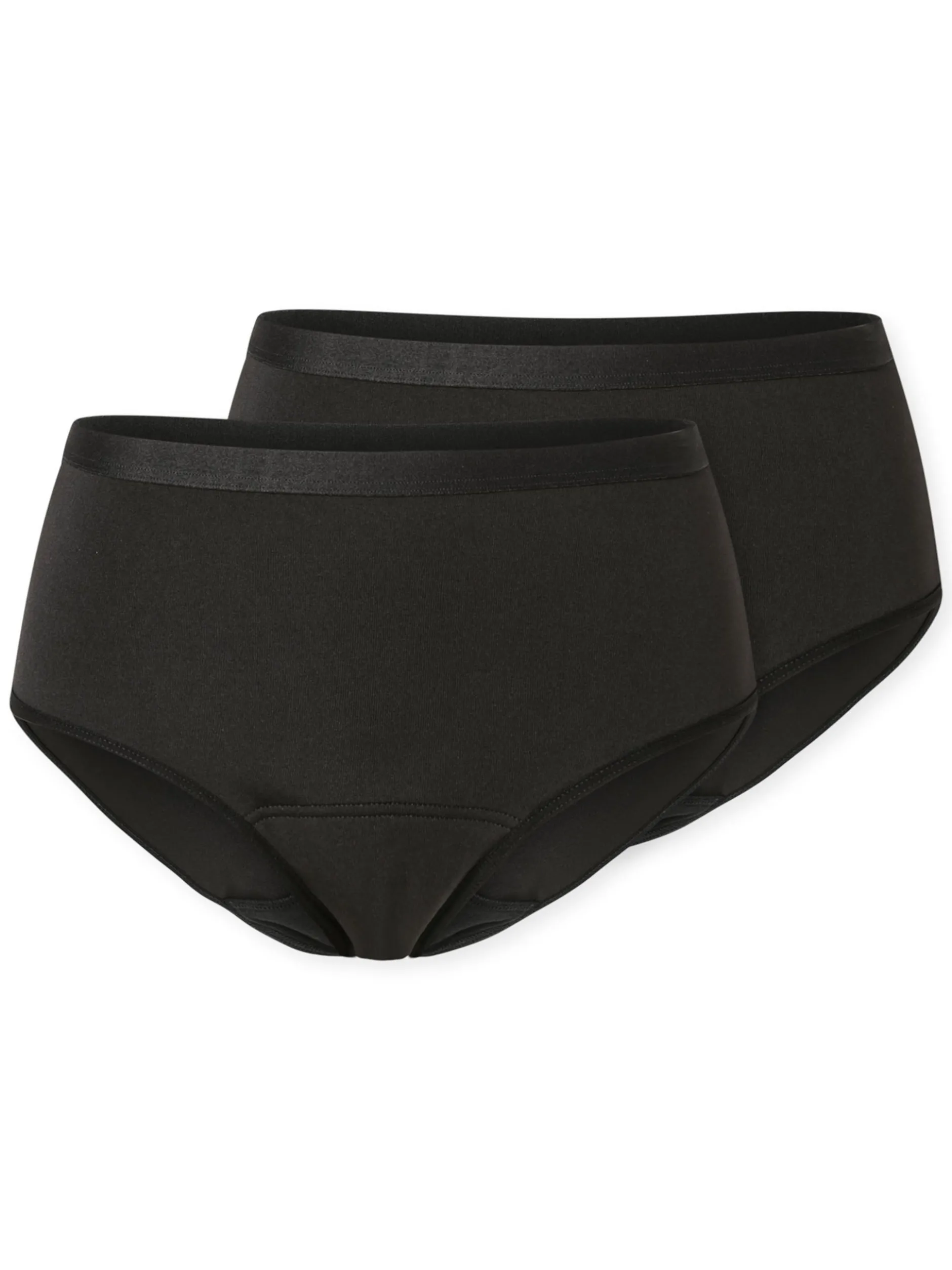 Schiesser Damen Slip - Periodenslip Secret Care in schwarz
