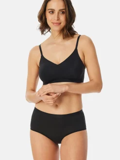 Schiesser Damen Slip - Periodenslip Secret Care in schwarz
