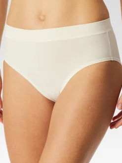 Schiesser Damen Slip - Unique Cotton in weiß