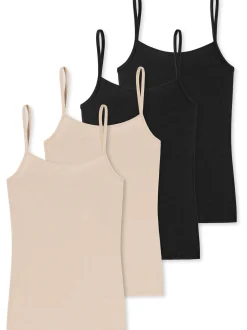 Schiesser Damen Spaghettitop - Modal Essentials in mehrfarbig