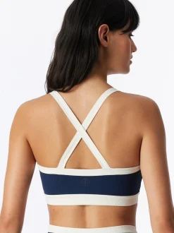 Schiesser Damen Sport-Bustier in blau