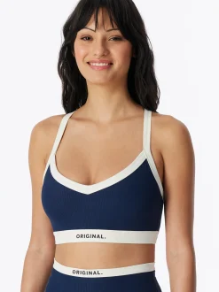 Schiesser Damen Sport-Bustier in blau