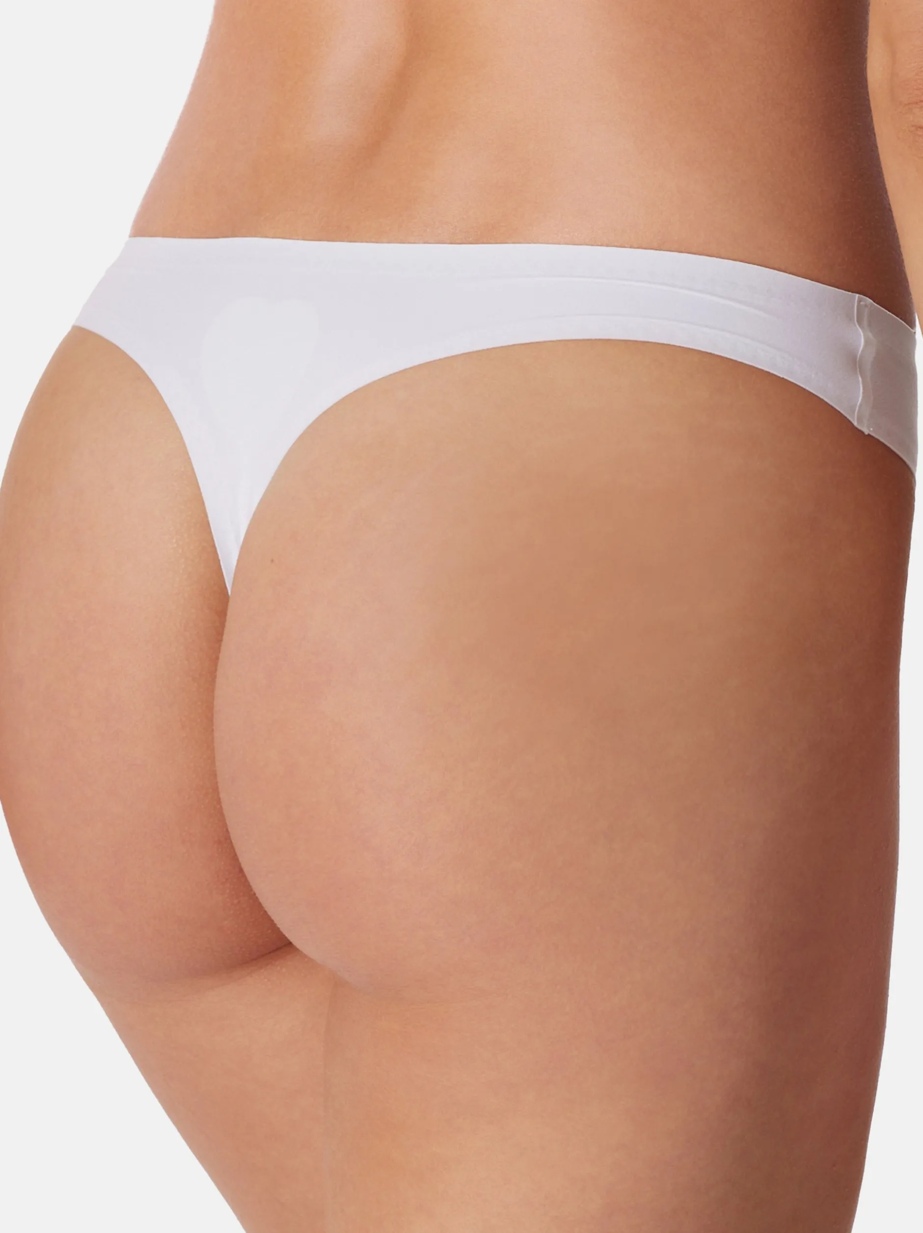 Schiesser Damen String - 3er Pack Invisible Soft in weiß