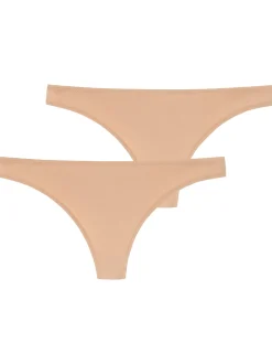 Schiesser Damen String - Invisible Lace in beige