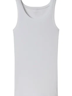 Schiesser Damen Tanktop - Pure Rib in weiß