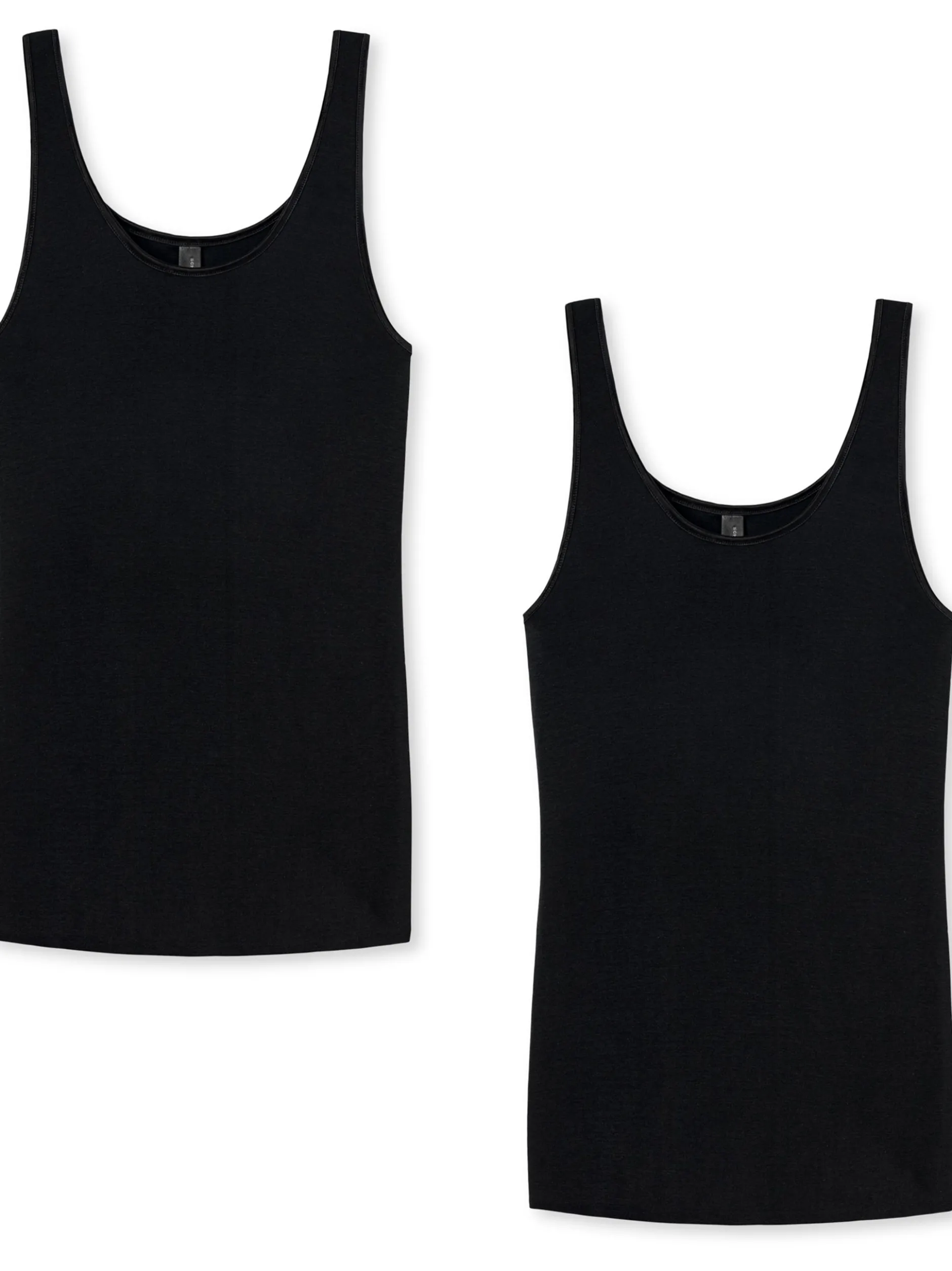 Schiesser Damen Trägertop (Tops) - Luxury in schwarz