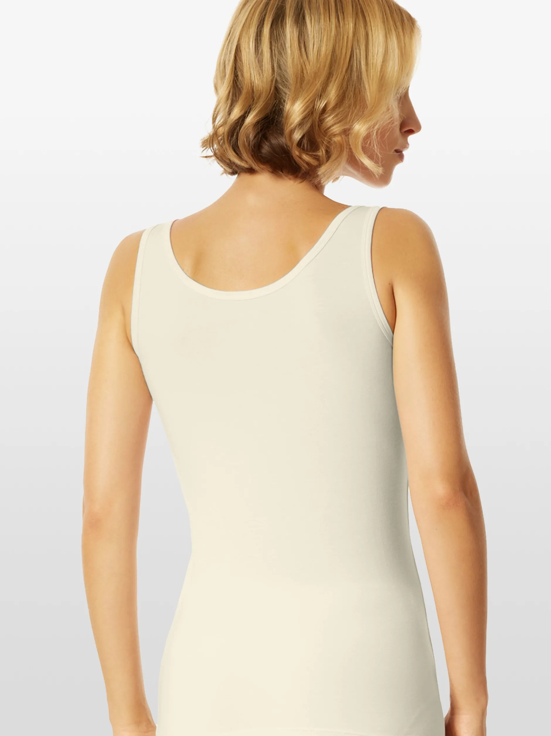Schiesser Damen Trägertop - Uncover in weiß