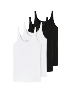 Schiesser Damen T-Shirt 4er Pack in mehrfarbig