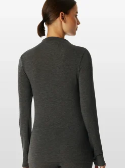Schiesser Damen Unterziehshirt - Premium Warming in anthrazit