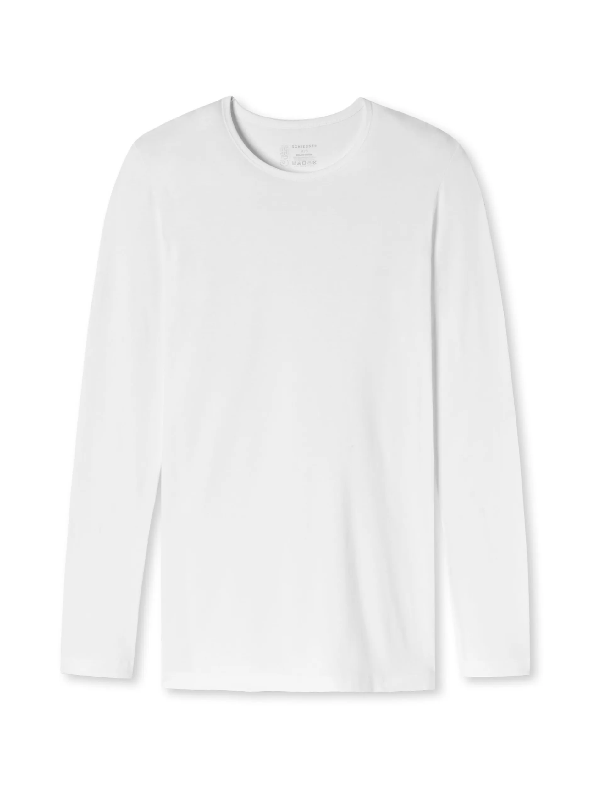 Schiesser Herren Longsleeve - 95/5 Originals in weiß
