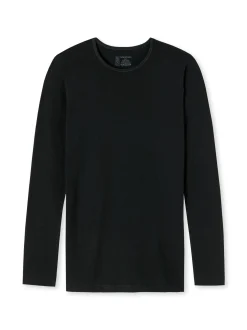 Schiesser Herren Longsleeve - 95/5 Originals in schwarz