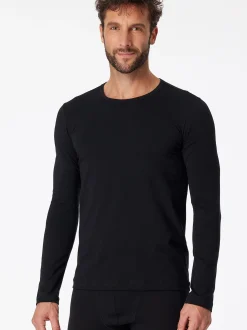 Schiesser Herren Longsleeve - 95/5 Originals in schwarz