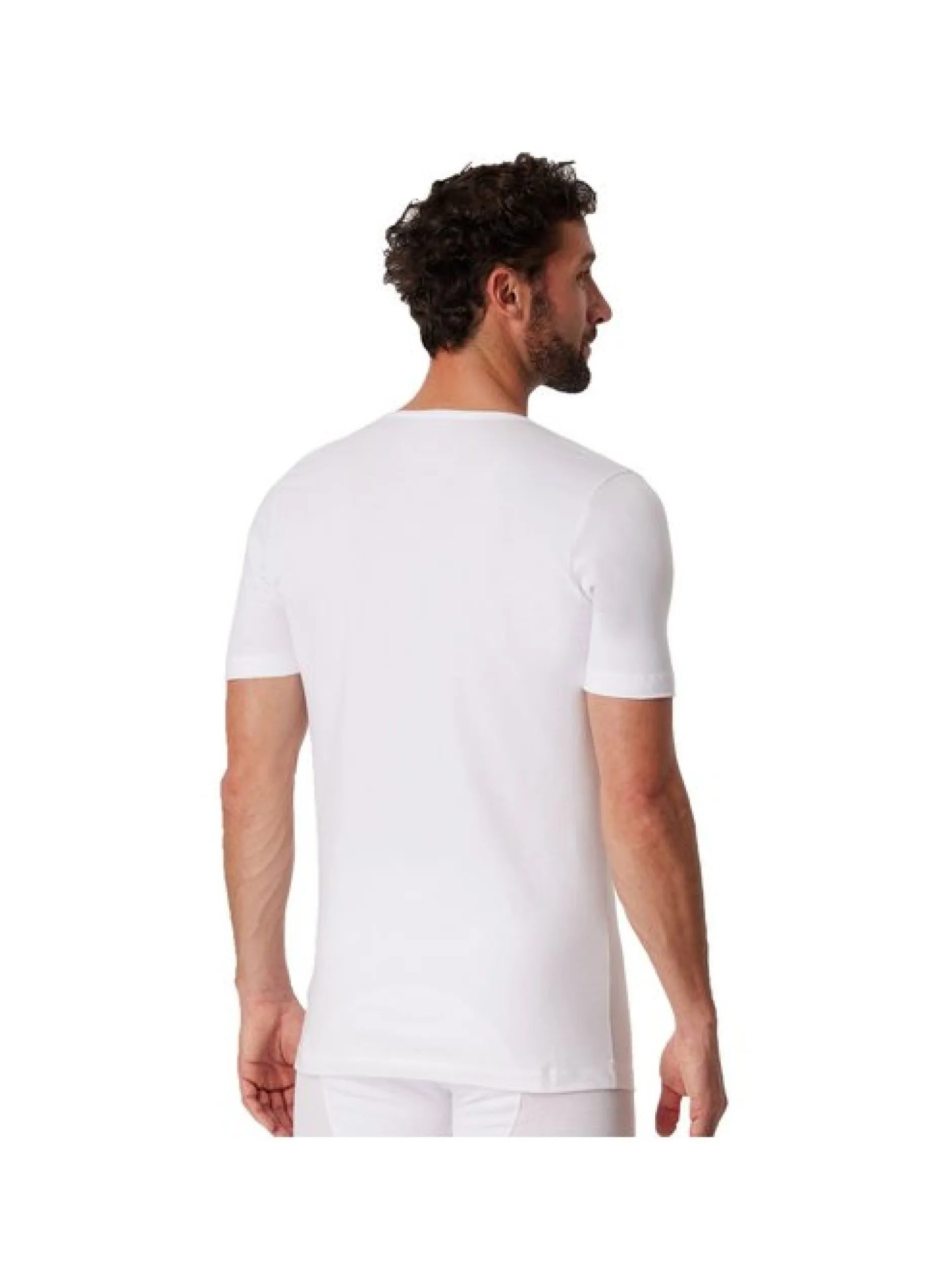 Schiesser Herren T-Shirt 4er Pack in weiß