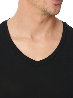 Schiesser Herren T-Shirt - Premium Modal in schwarz