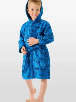 Schiesser Jungen Bademantel - Autotraum in blau