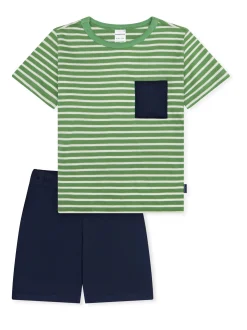 Schiesser Jungen Pyjama in grün