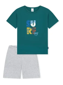 Schiesser Jungen Pyjama - Nightwear in grün
